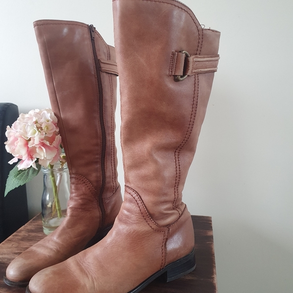 Jane Debster Leather Boots 👢 Size 37B - Picture 2 of 8